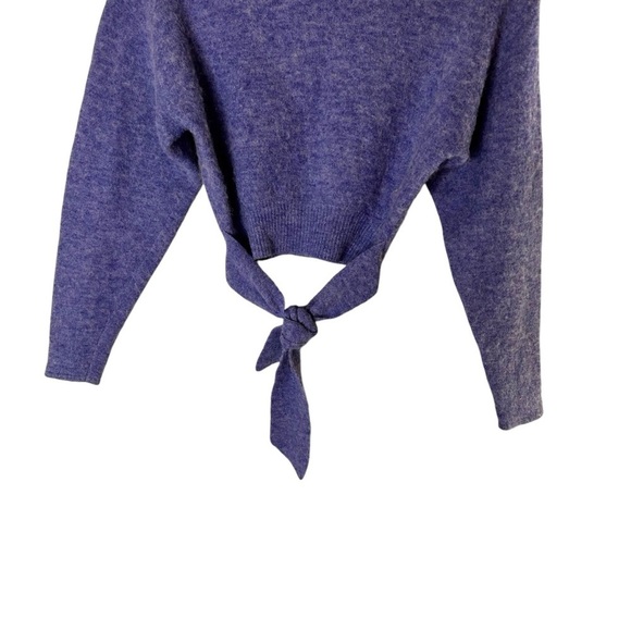 Aritzia Wilfred Lorin Turtleneck Knit Tie Front Sweater-Wool Alpaca- XXS - Picture 5 of 10